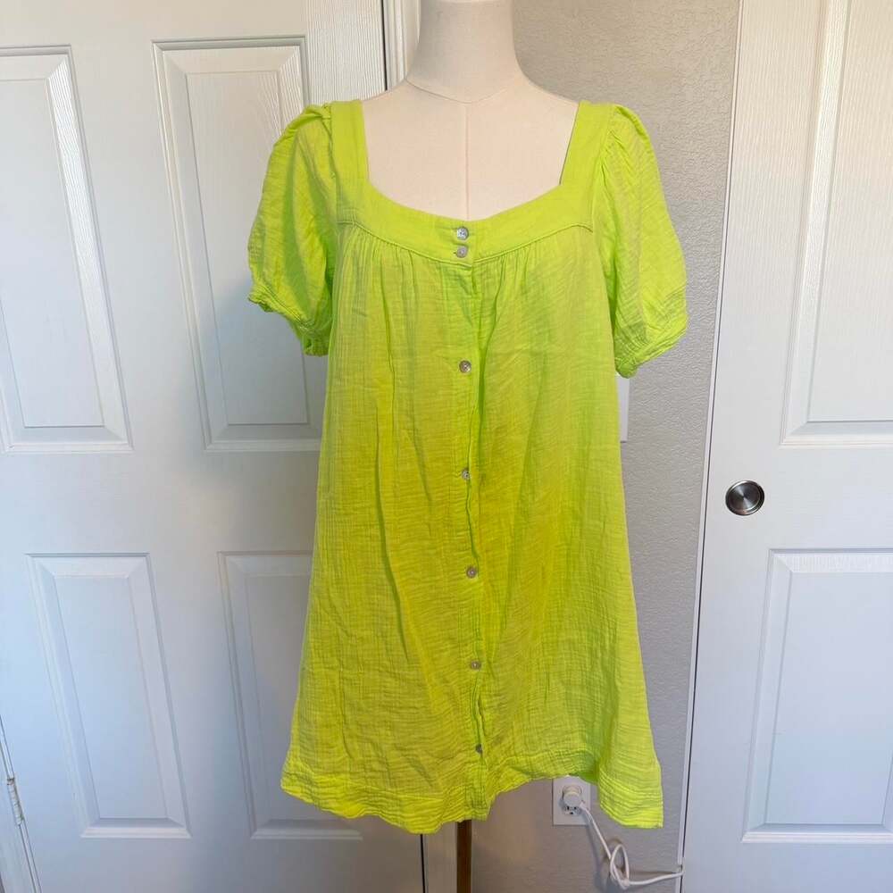 Women's Green and Yellow Dress